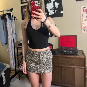 BDG Urban Outfitters Leopard Print Mini Skirt